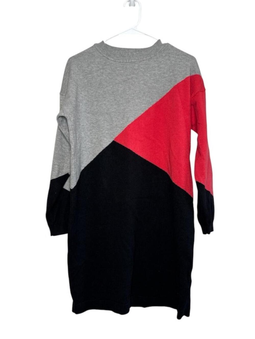 Sugarhill Brighton Women's Mini Colorblock Sweater Dress Size 10